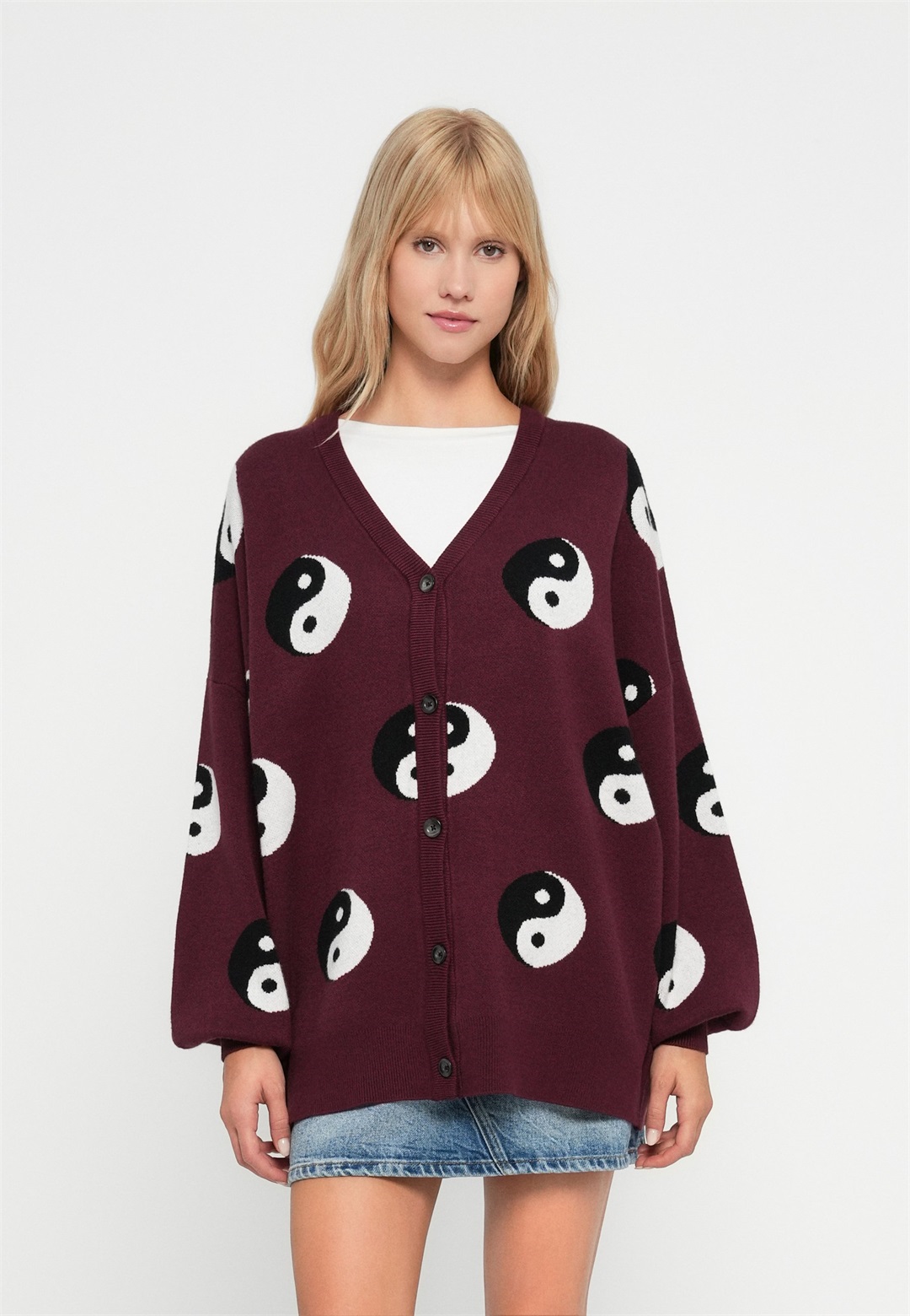 Noisy May NMSHYLA - Strickjacke - red/rot