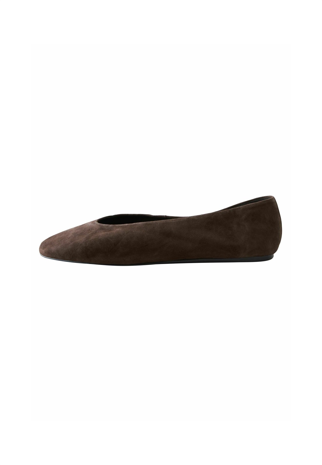 Next REGULAR FIT - FOREVER COMFORT ROUND TOE - Klassischer Ballerina - new chocolate brown suede/dunkelbraun