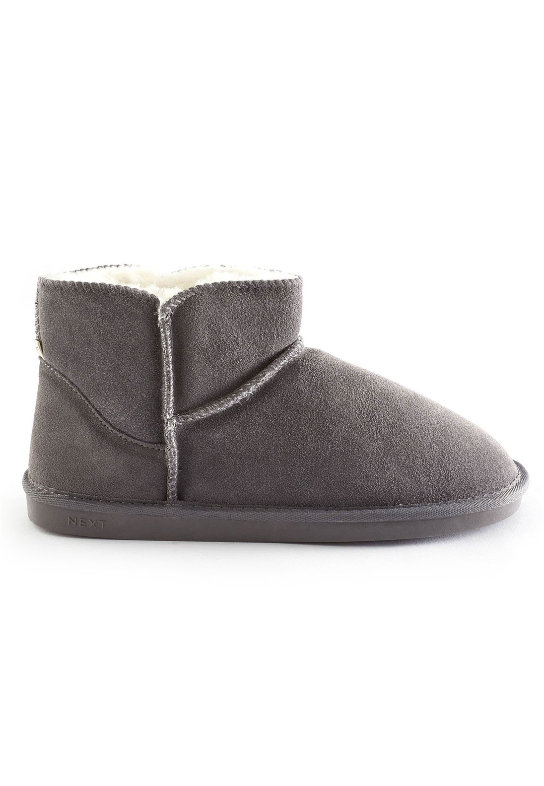 Next SUEDE SLIPPER BOOTS - Hausschuh - grey/grau