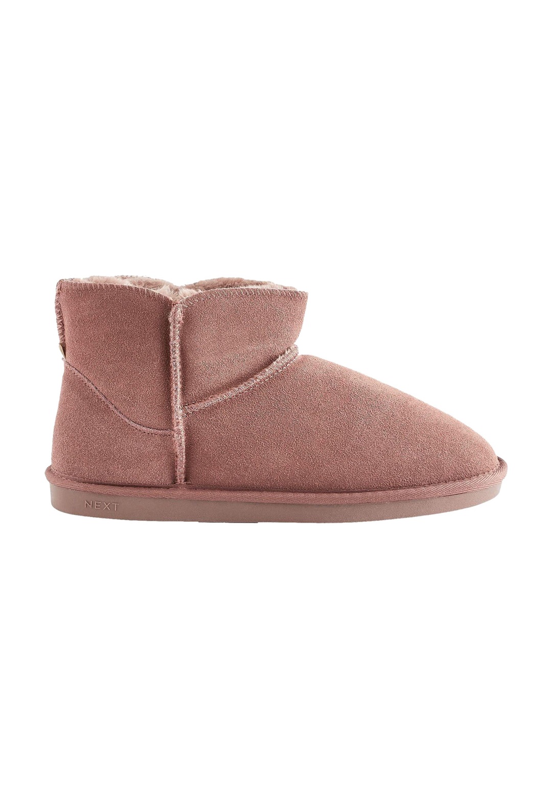 Next SUEDE SLIPPER BOOTS - Hausschuh - mink pink/pink