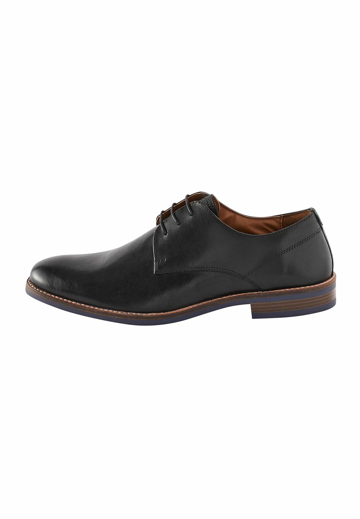 Next WIDE FIT - DERBY WITH CONTRAST - Business-Schnürer - black/schwarz