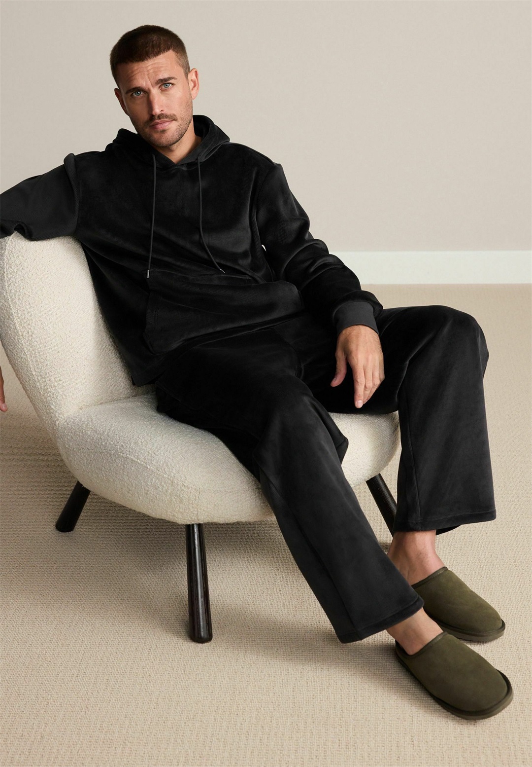 Next SIGNATURE REGULAR FIT - Hausschuh - new khaki green/grün-meliert