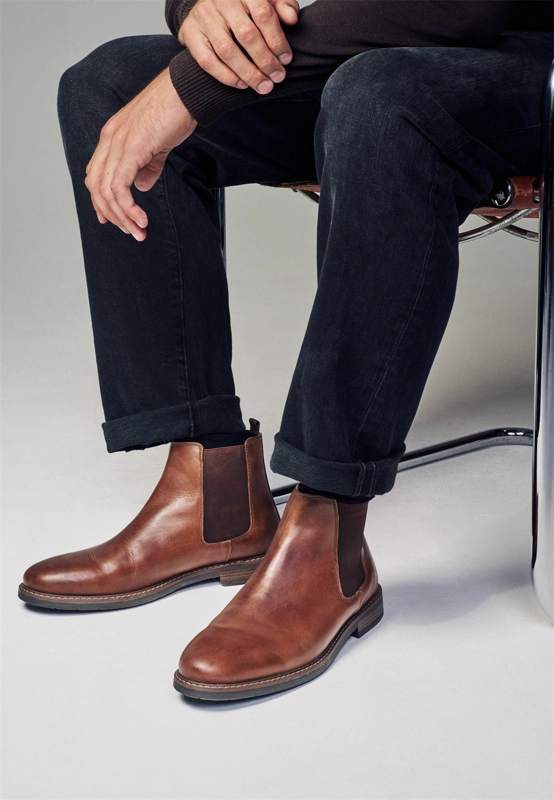 Next WAXY CHELSEA - REGULAR FIT - Stiefelette - brown/braun