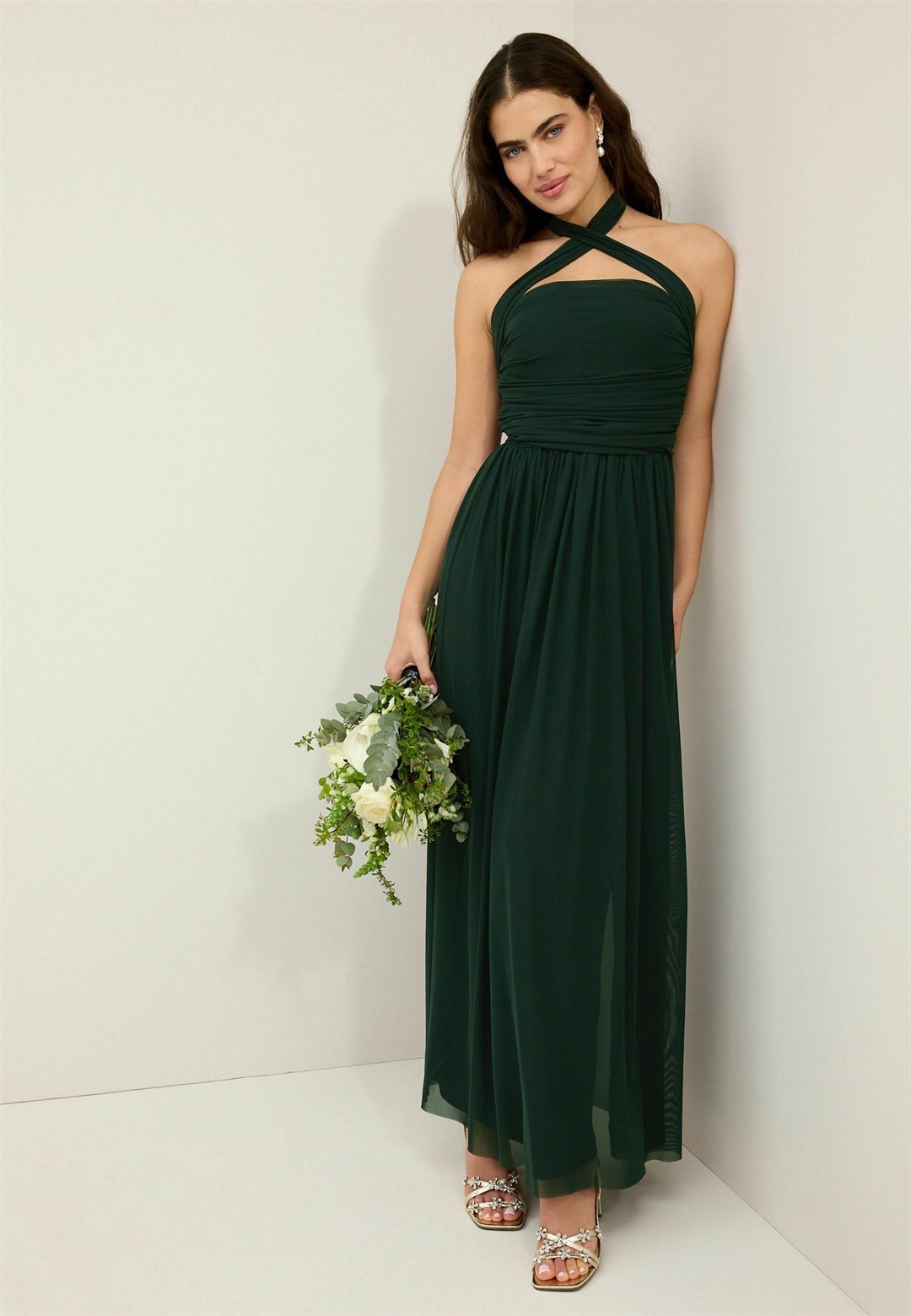 Next MULTIWAY BRIDESMAID WEDDING STANDARD - Ballkleid - dark green/grün