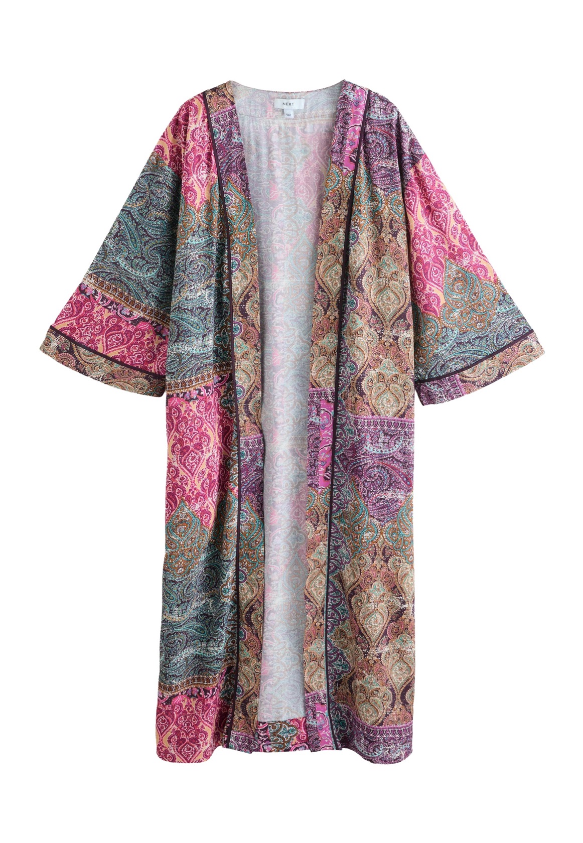 Next REGULAR FIT KIMONO - Leichte Jacke - multicoloured paisley print/lila