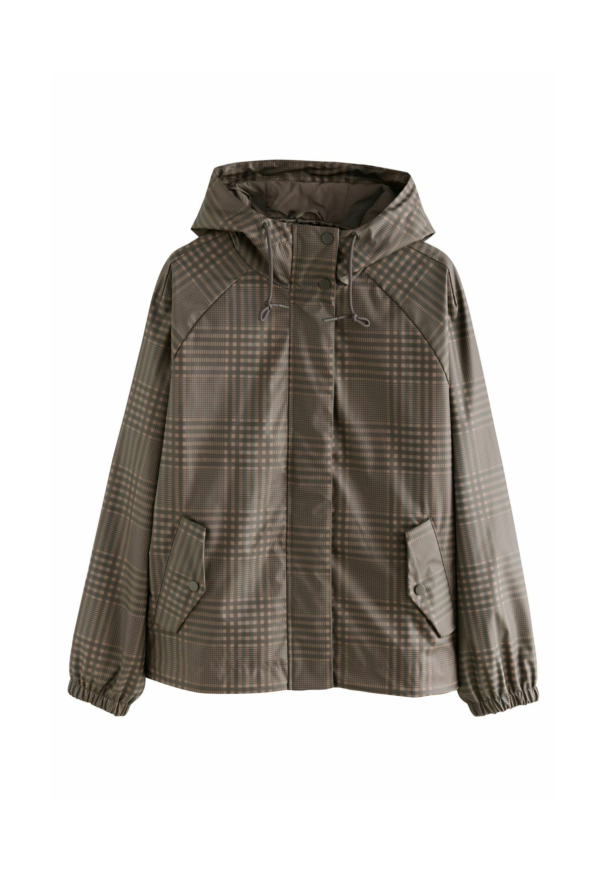 Next RAIN - Regenjacke / wasserabweisende Jacke - brown check/braun