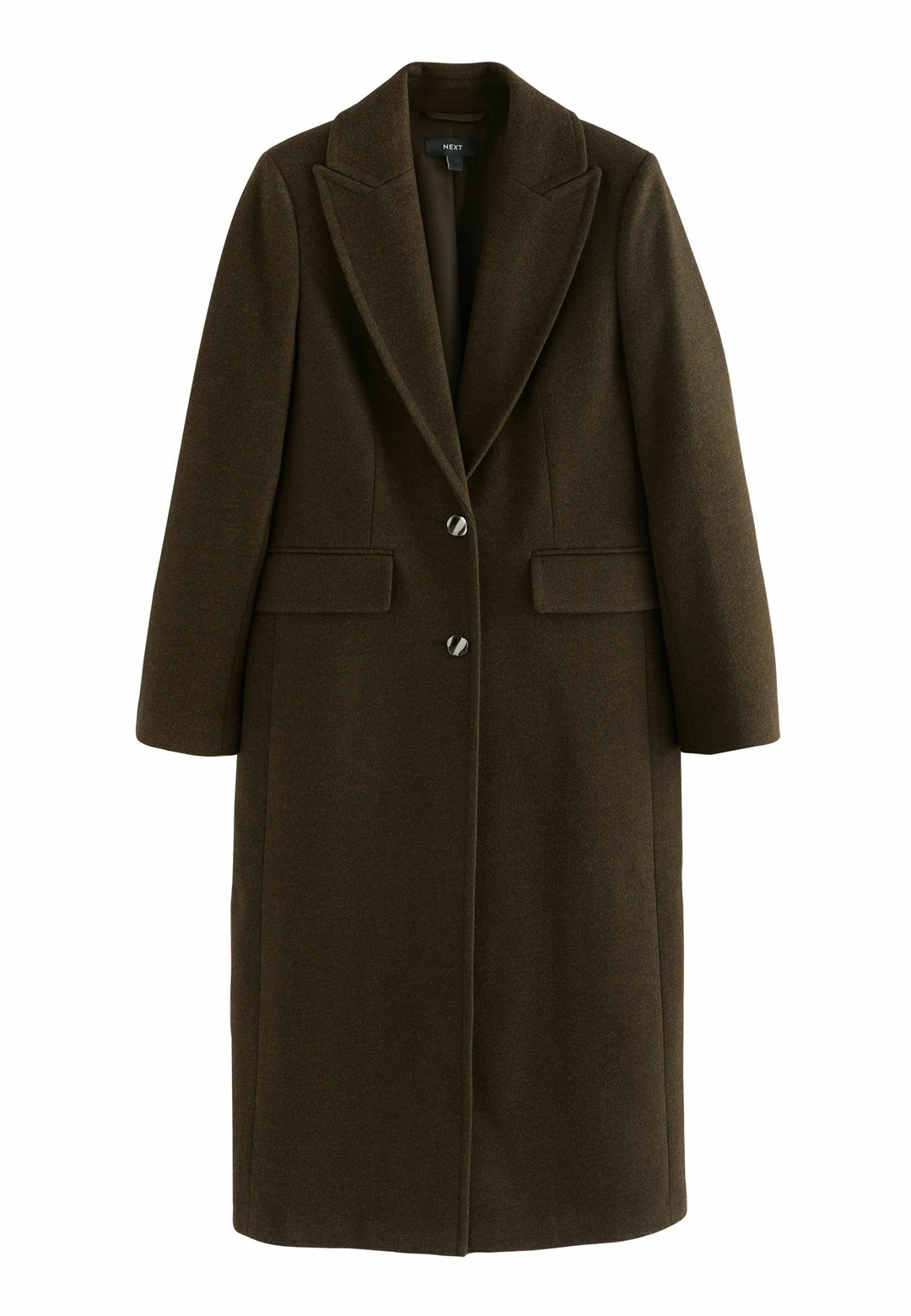 Next REGULAR FIT - REVERE - Klassischer Mantel - olive green/grün