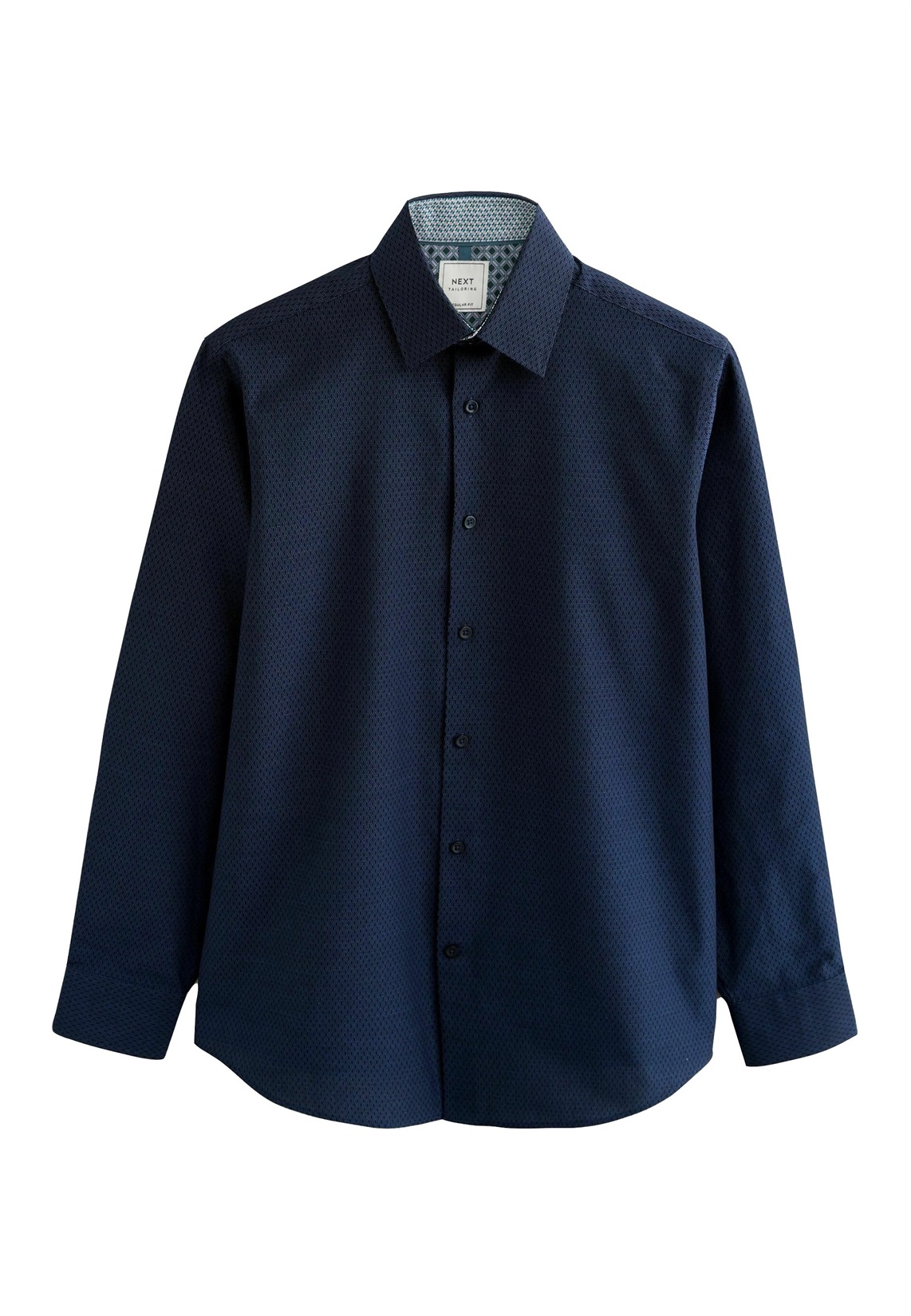 Next REGULAR FIT - TEXTURED TRIMMED - Hemd - navy/blau