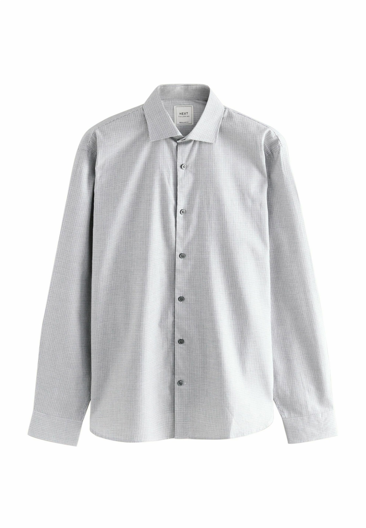 Next REGULAR FIT - CHECK SOFT TOUCH SMART LONG SLEEVE - Hemd - light grey/grau