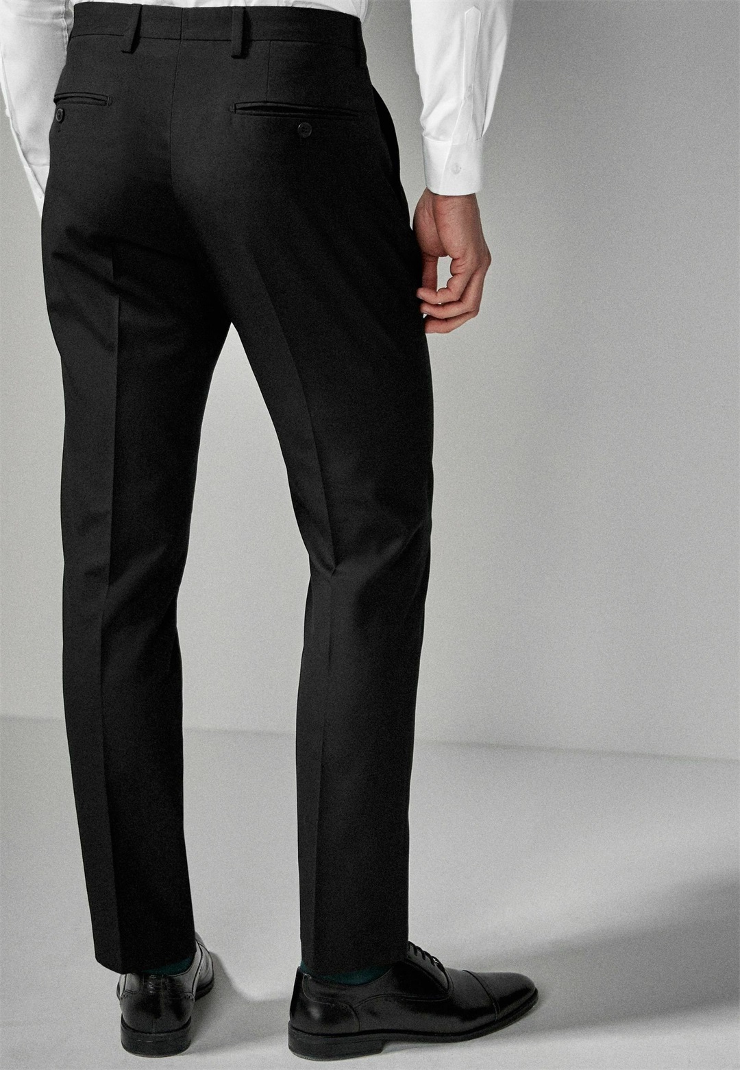 Next Stoffhose - metallic black/schwarz-metallic