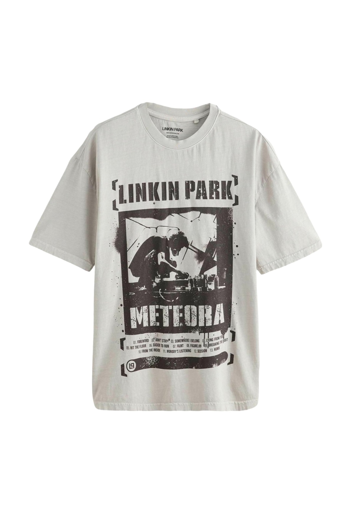 Next LICENSE REGULAR - T-Shirt print - stone linkin park/braun