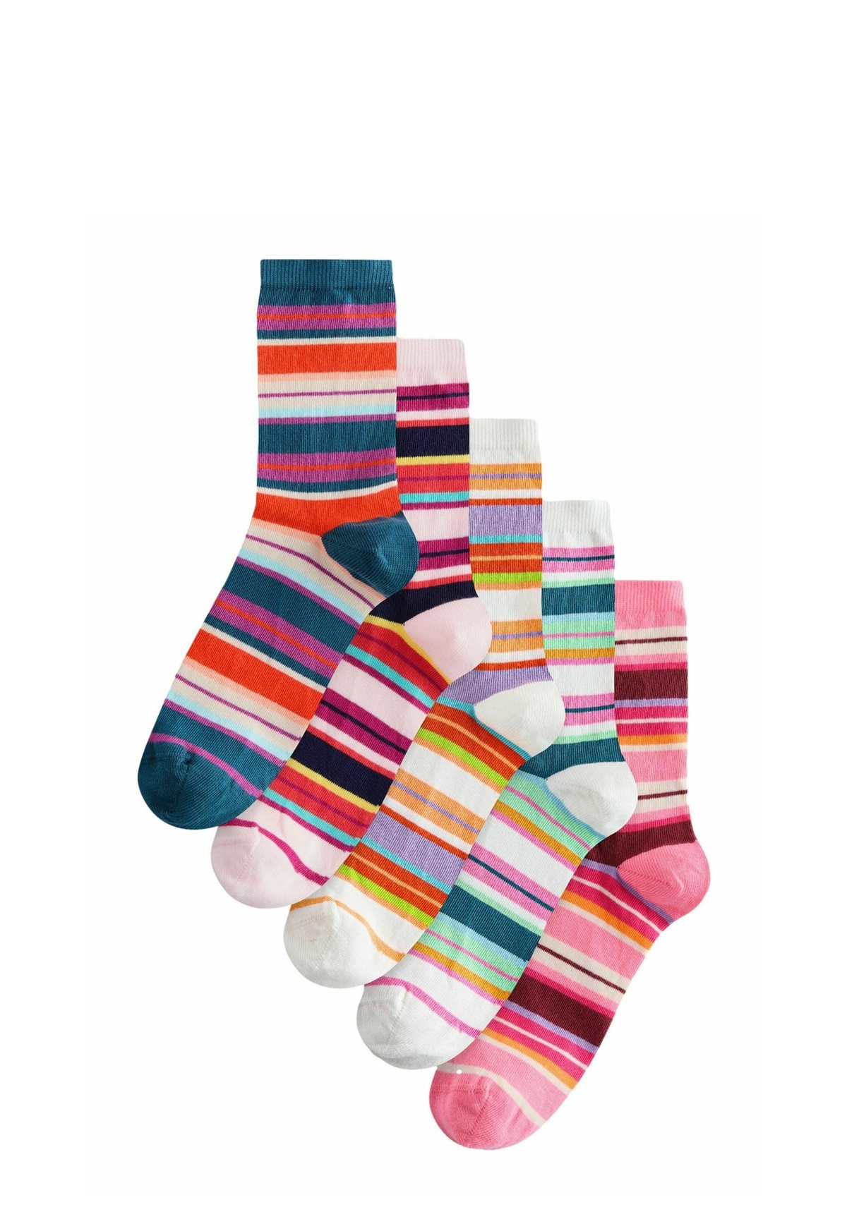 Next 5 PACK - Socken - multi bright stripe/pink