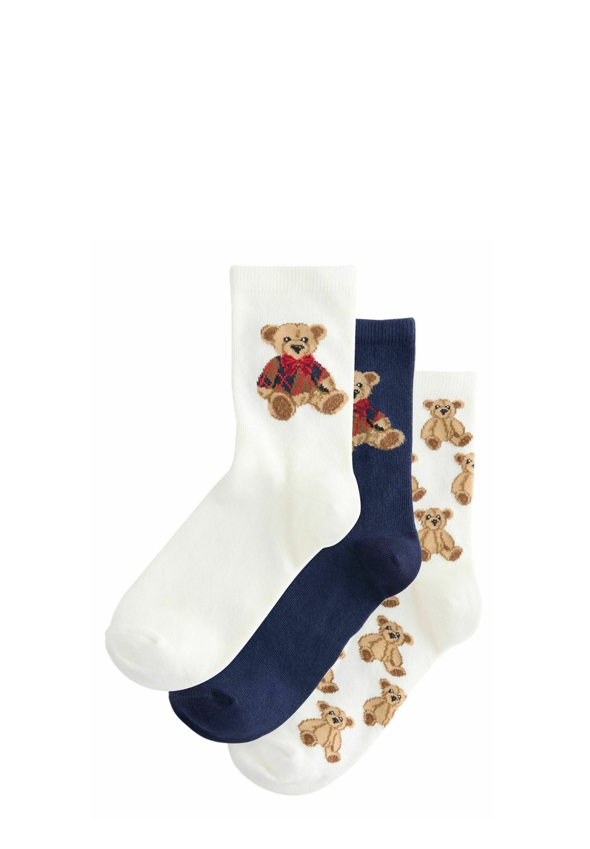 Next ANKLE 3 PACK - Socken - heritage bears/offwhite