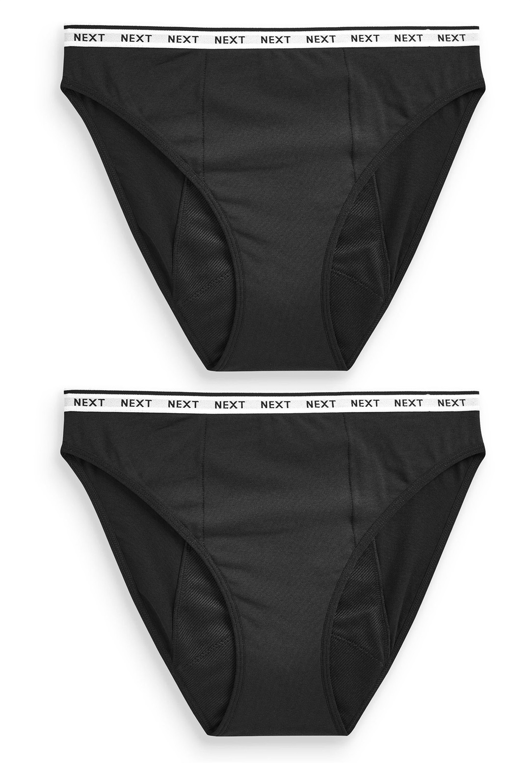 Next 2 PACK HEAVY FLOW PERIOD KNICKERS - Menstruationsunterwäsche - black/schwarz