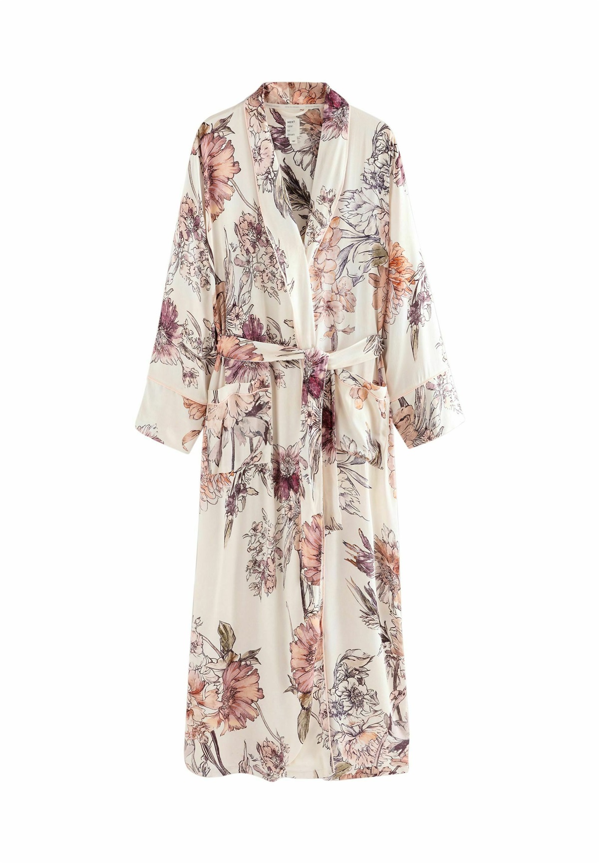 Next LIGHTWEIGHT - Bademantel - pink floral/pink