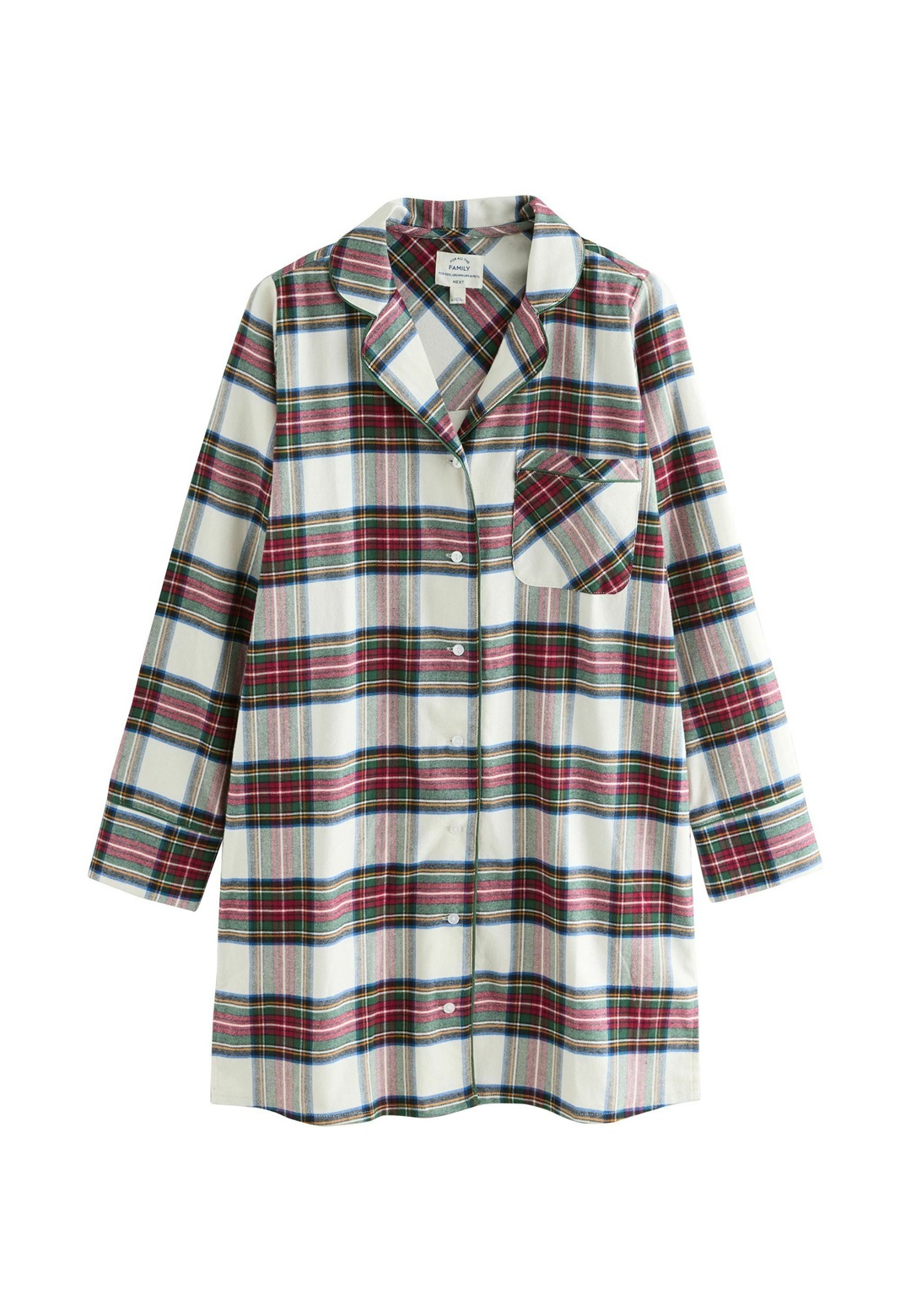 Next PETITE FIT - MATCHING FAMILY CHRISTMAS - Nachtwäsche Shirt - red check/rot