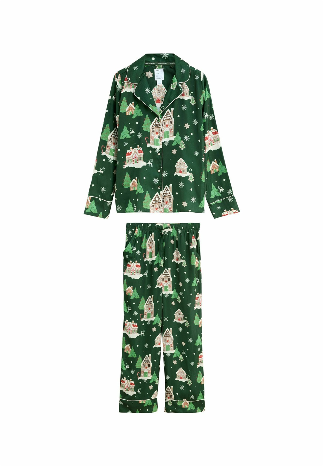 Next SET - Nachtwäsche Set - green gingerbread/grün