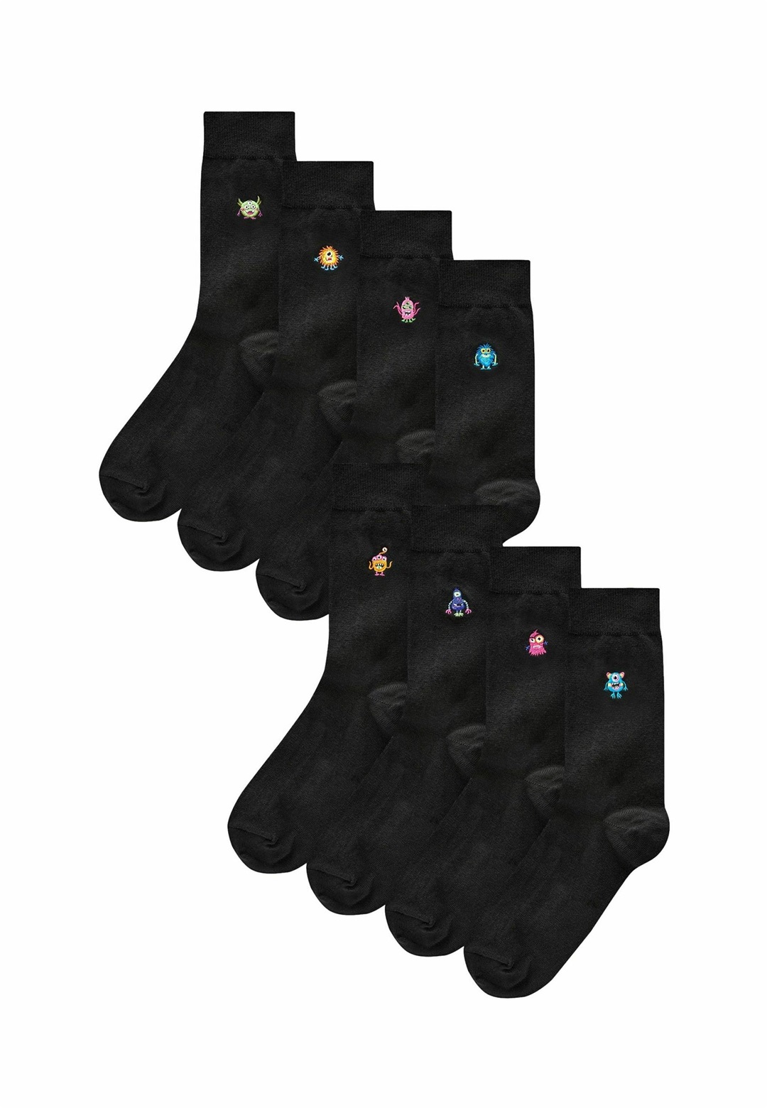 Next EMBROIDERED EIGHT PACK - Socken - black/schwarz
