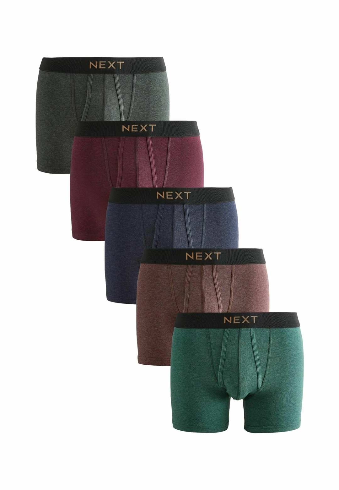 Next A-FRONT 5 PACK - Boxer Briefs - green red blue rich colour marl/blau