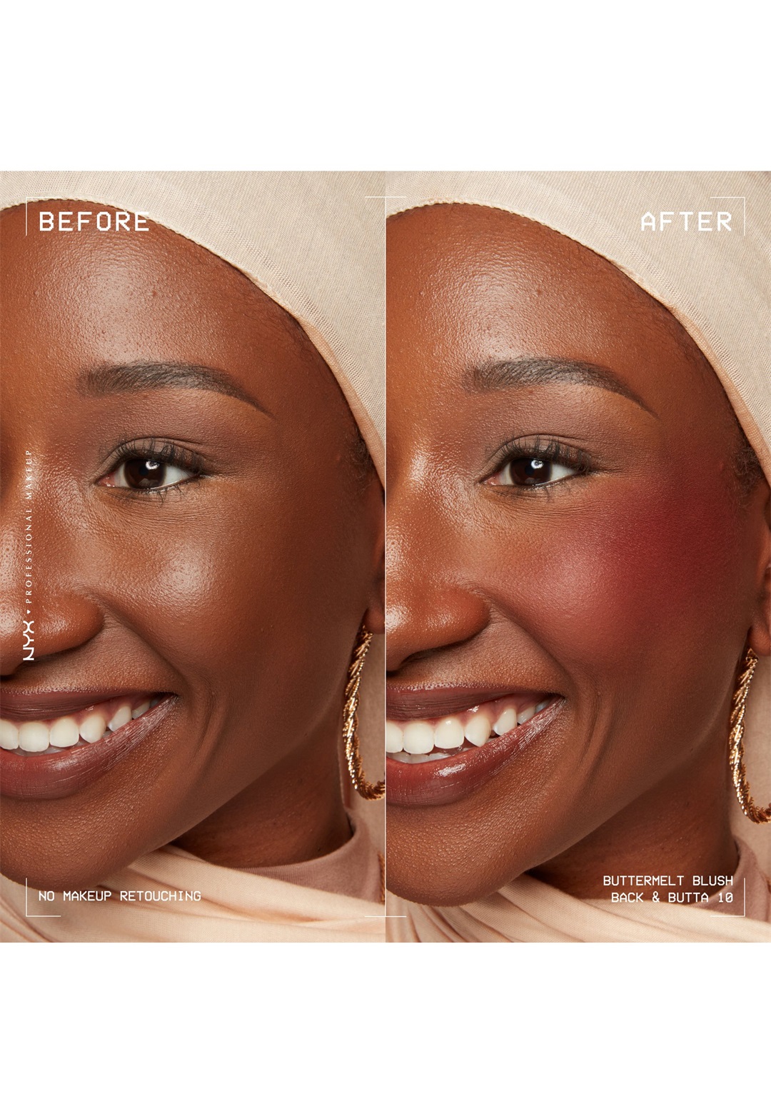 NYX Professional Makeup BUTTERMELT BLUSH - Rouge - 10 back and butta/beige