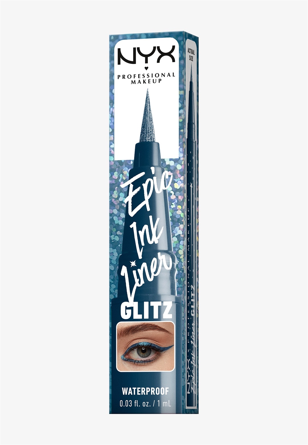 NYX Professional Makeup EPIC INK LINER - Eyeliner - denim dazzle/blau