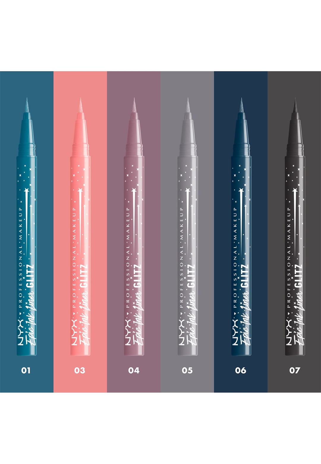 NYX Professional Makeup EPIC INK LINER - Eyeliner - denim dazzle/blau