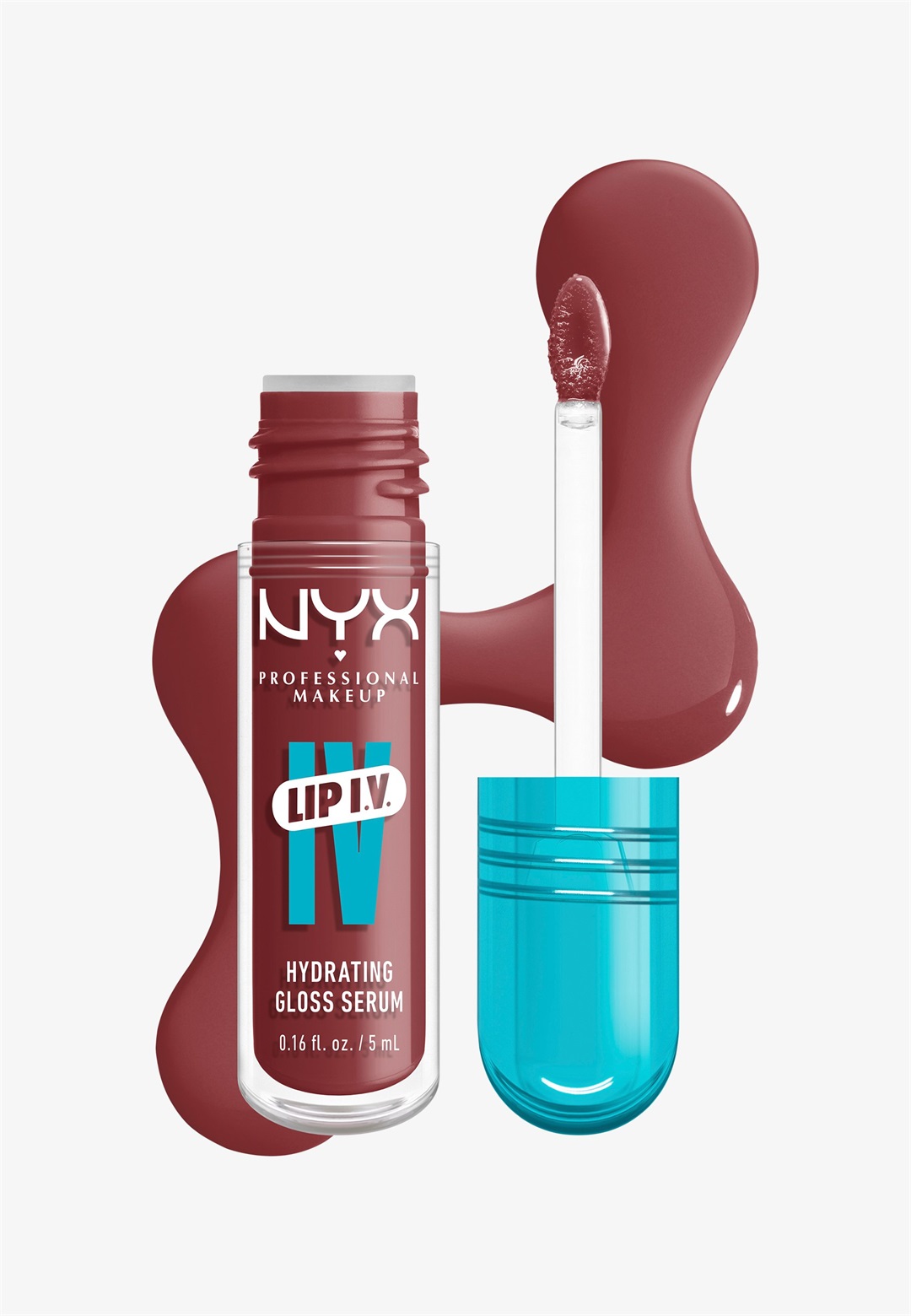 NYX Professional Makeup LIP IV HYDRATING GLOSS STAIN - Lipgloss - hydra-honey/dunkelrot NYX Professional Makeup LIP IV HYDRATING GLOSS STAIN - Lipgloss - hydra-honey/dunkelrot