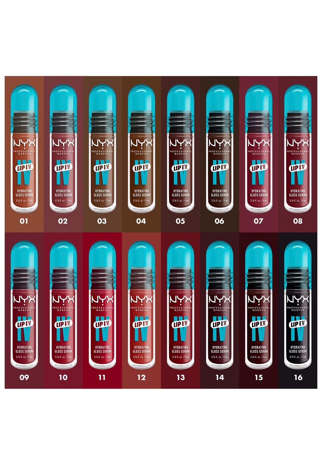 NYX Professional Makeup LIP IV HYDRATING GLOSS STAIN - Lipgloss - hydra-honey/dunkelrot NYX Professional Makeup LIP IV HYDRATING GLOSS STAIN - Lipgloss - hydra-honey/dunkelrot