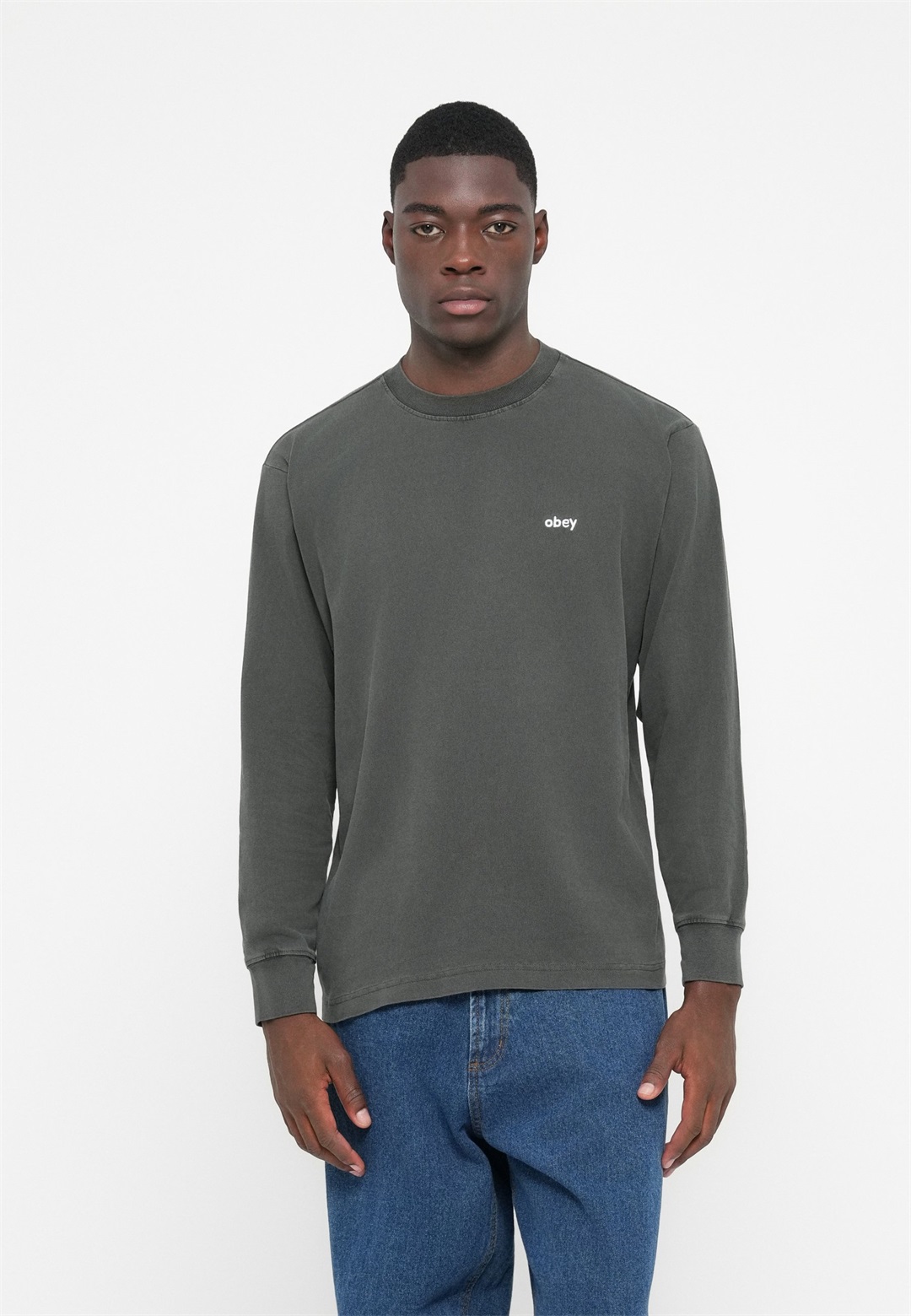 Obey Clothing LOWERCASE UNISEX - Langarmshirt - pigment pirate black/schwarz