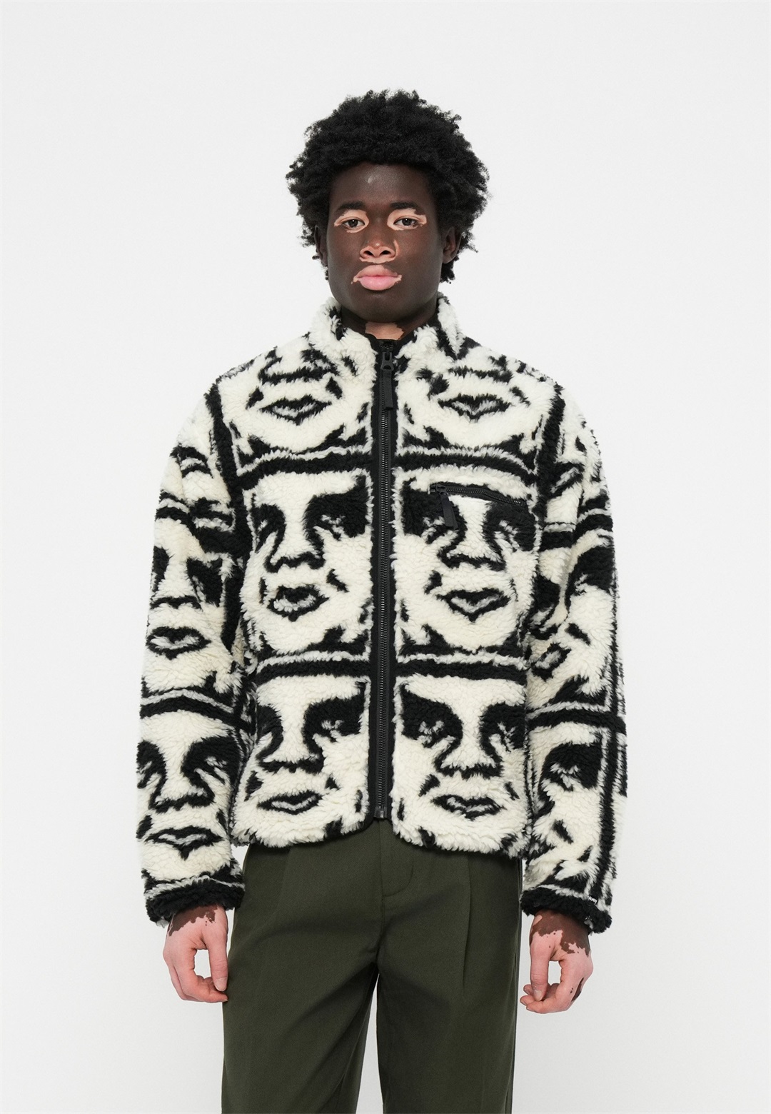 Obey Clothing REPEATED ICON JACKET - Bomberjacke - black/schwarz