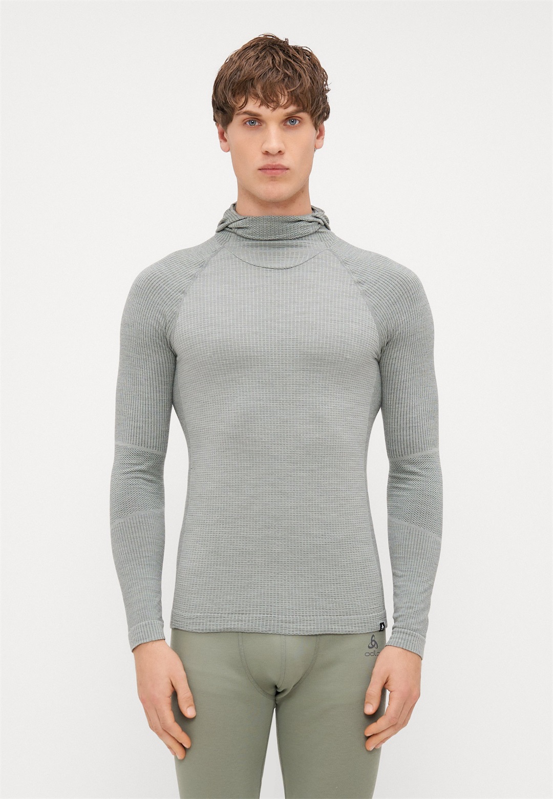 ODLO FACEMASK SEAMLESS PERFORMANCE - Unterhemd/-shirt - shadow/khaki