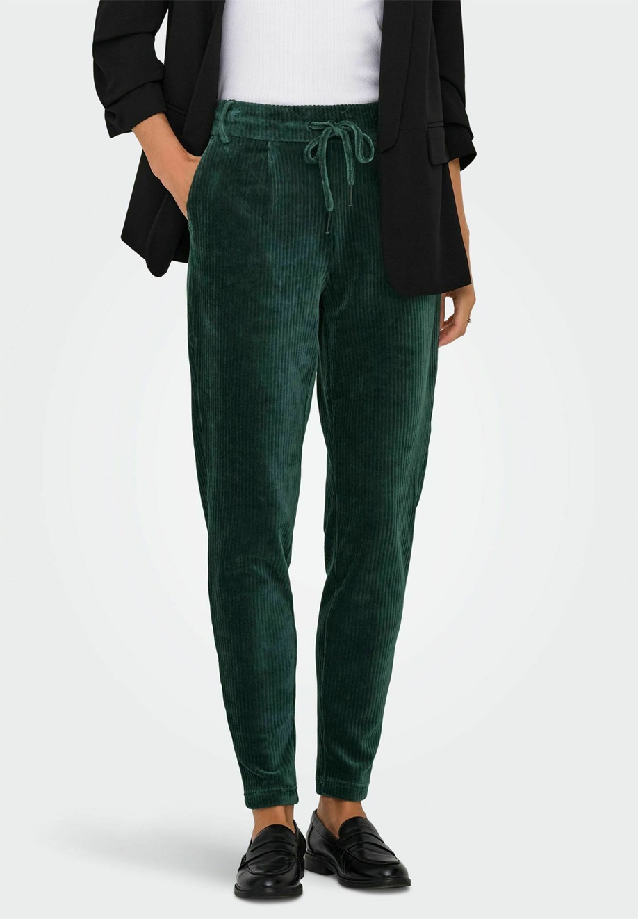 ONLY ONLPOPTRASH-PING PONG NO - Stoffhose - green gables/grün