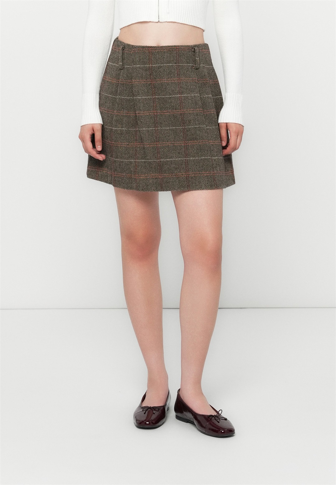 ONLY ONLRICCA LIFE SKIRT - Faltenrock - seal brown/braun