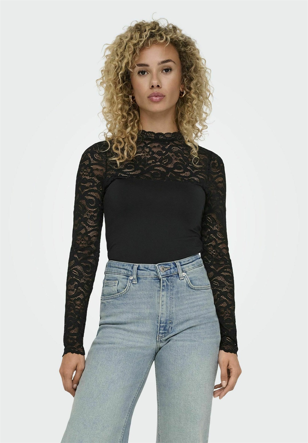 ONLY ONLLIV - Langarmshirt - black/schwarz