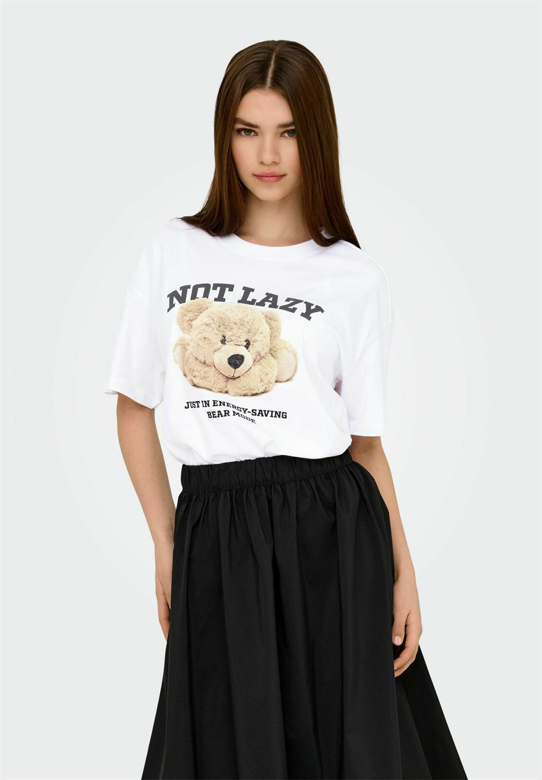 ONLY ONLVIVVI LIFE LOVELY - T-Shirt print - bright white/weiß