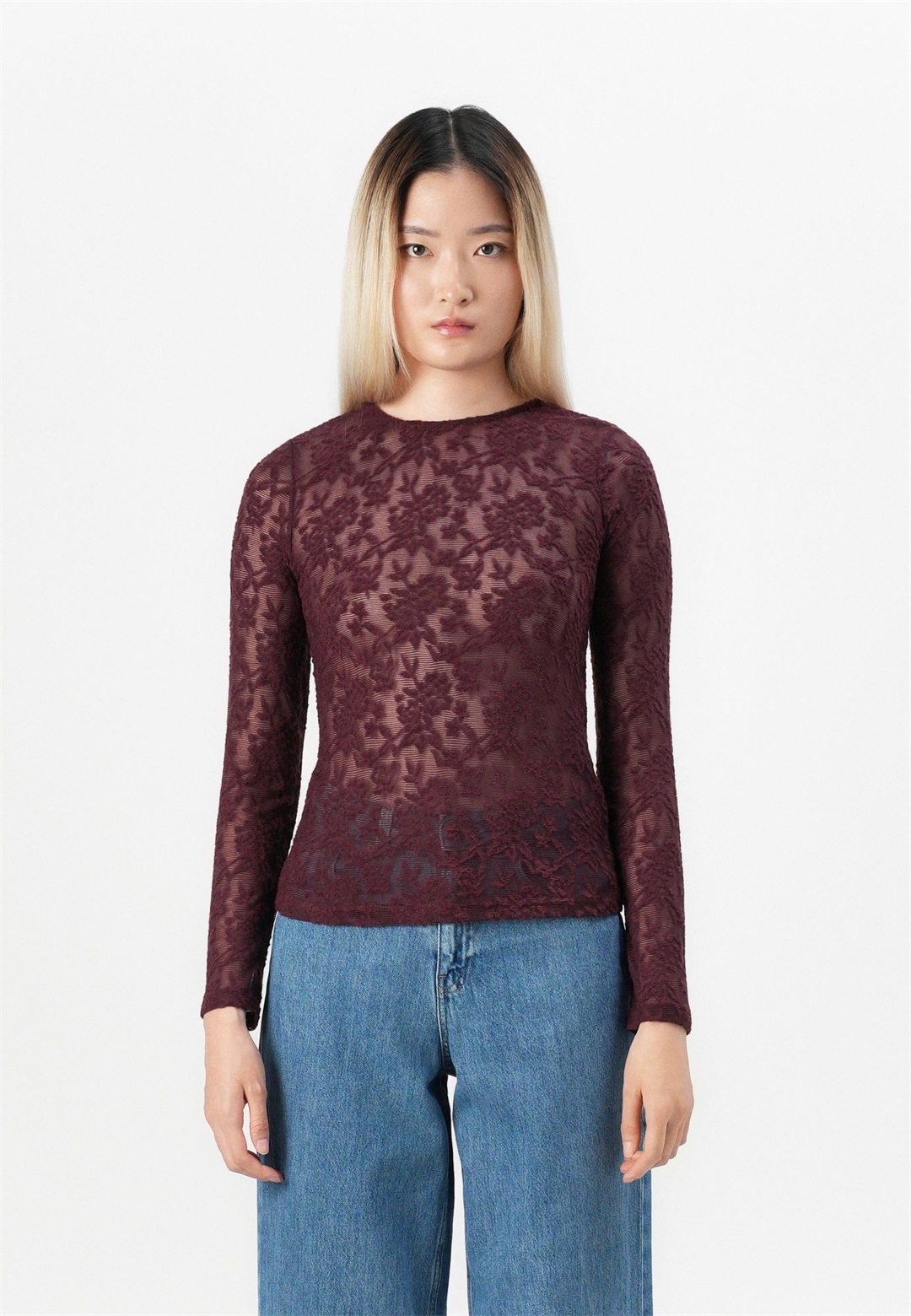 ONLY ONLBLAISE - Langarmshirt - mauve wine/bordeaux
