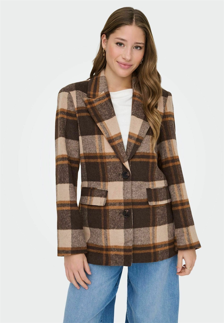 ONLY ONLIMMY - Klassischer Mantel - silver mink/sand