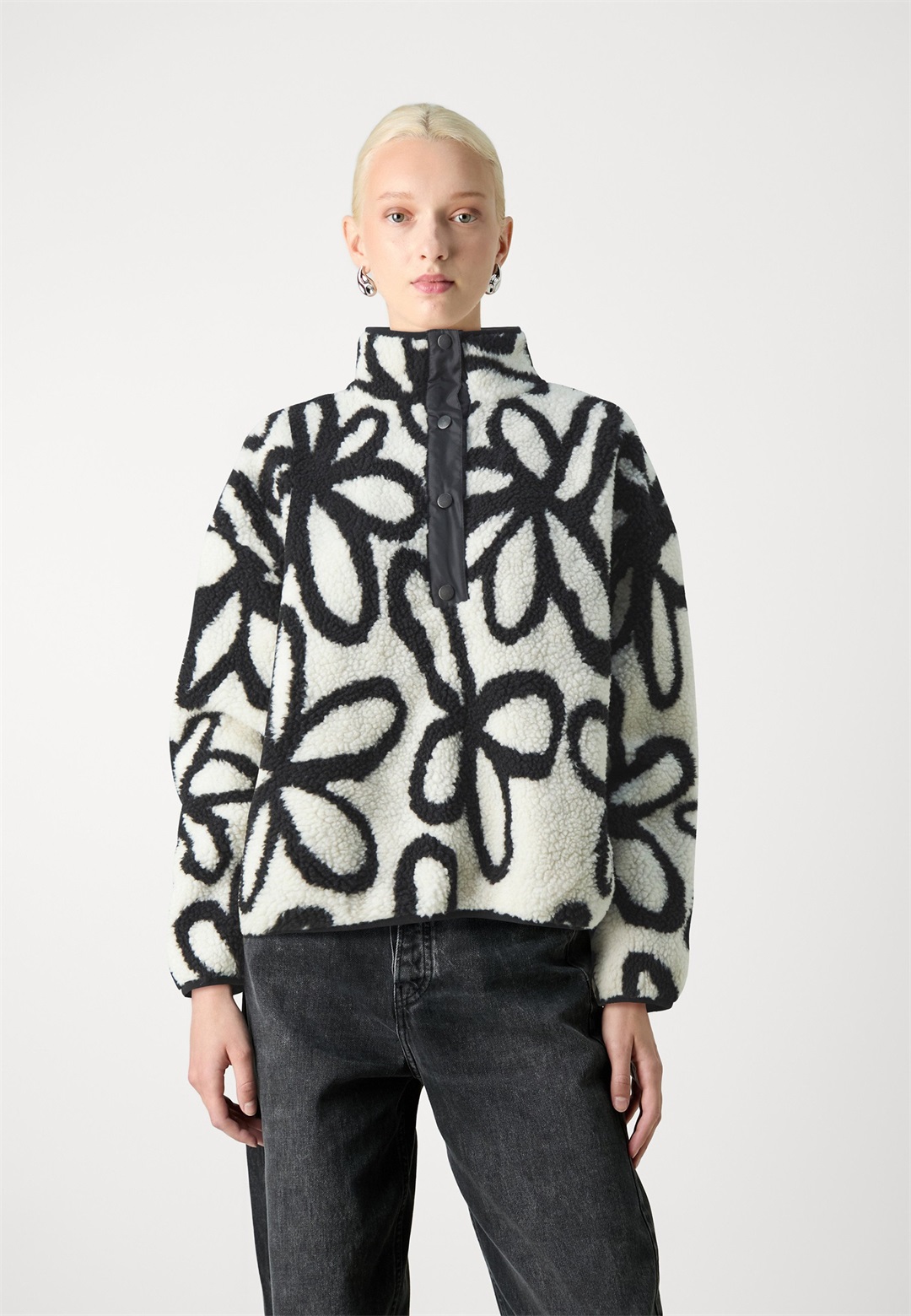 ONLY ONLAMY - Fleecepullover - eggnog/offwhite