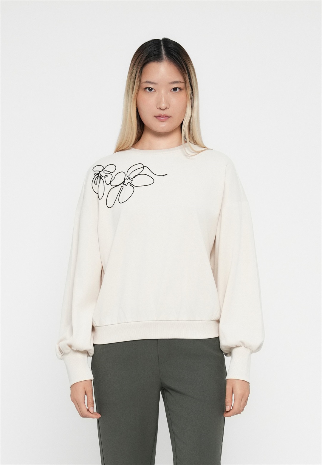 ONLY ONLBROOK - Sweatshirt - birch/taupe