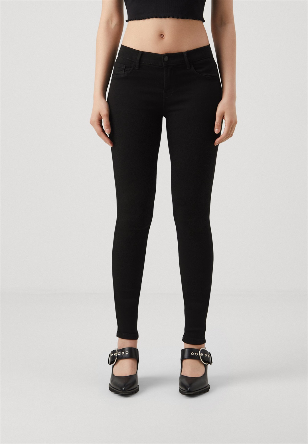 ONLY ONLRAIN - Jeans Skinny Fit - black denim/schwarz