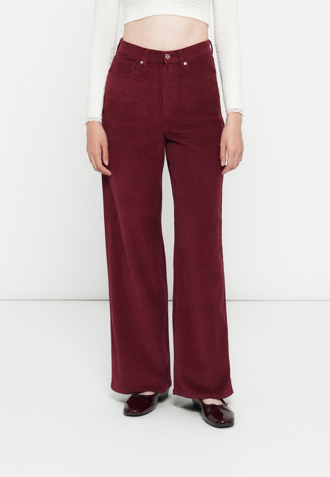 ONLY ONLHOPE GLOBAL WIDE - Stoffhose - cabernet/dunkelrot