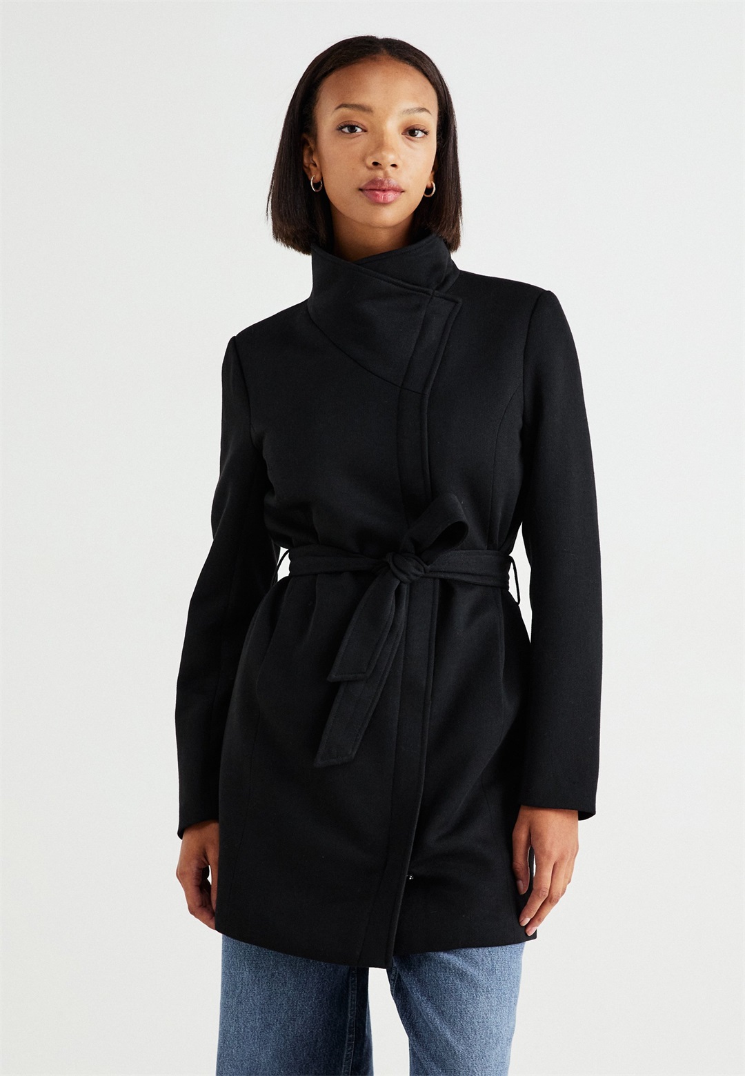 ONLY ONLELLI LIGHT - Kurzmantel - black/schwarz