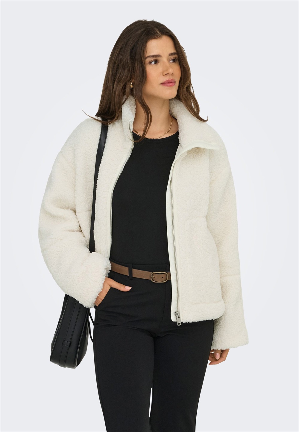 ONLY ONLASPEN LIFE JACKET - Fleecejacke - cloud dancer/offwhite