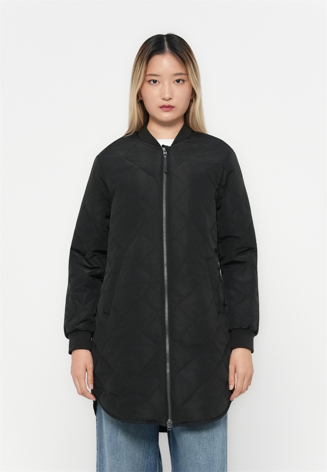 ONLY ONLJESSICA QUILTED COAT ZIP - Wintermantel - black/schwarz