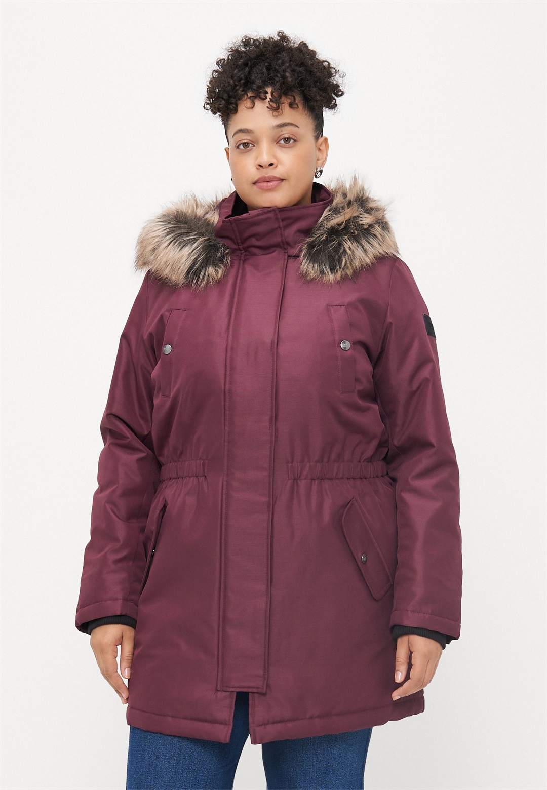 ONLY Carmakoma CARIRENA COAT - Parka - mauve wine/brown/bordeaux
