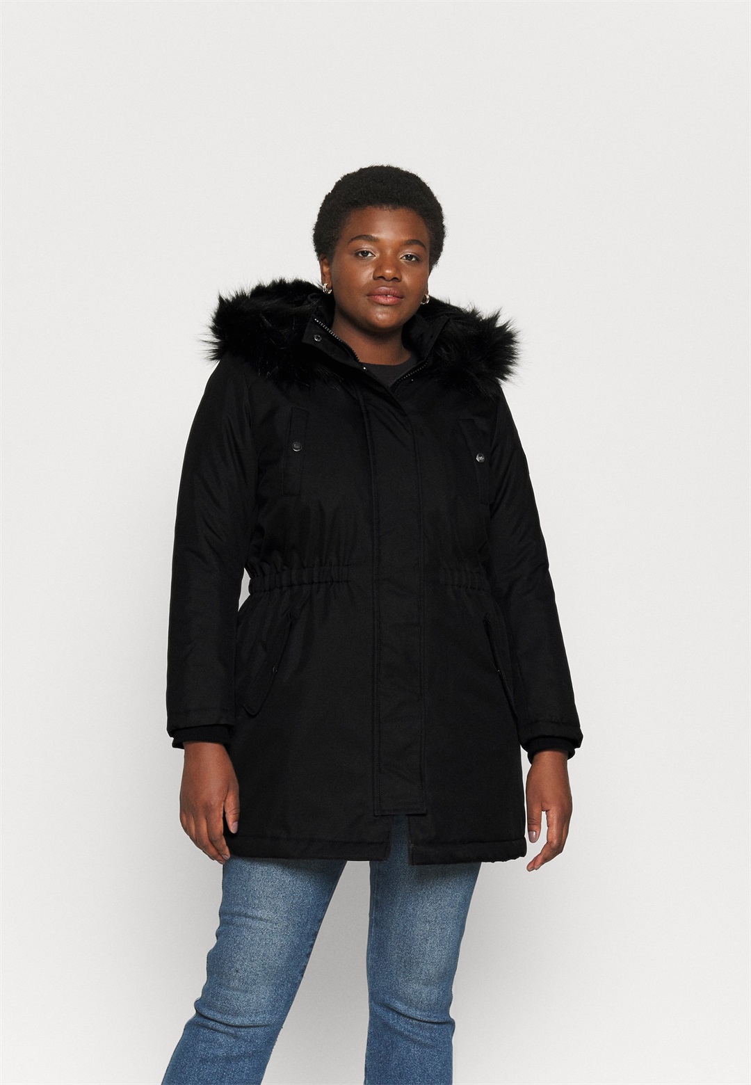 ONLY Carmakoma CARIRENA COAT - Parka - black/schwarz