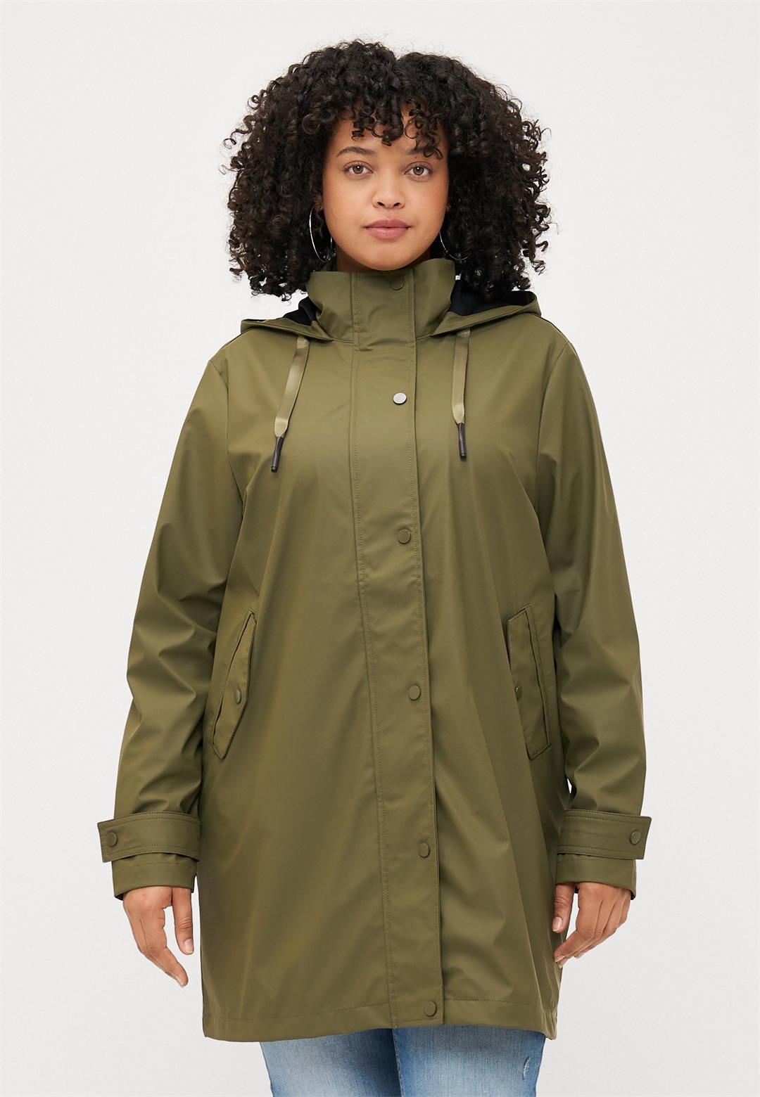 ONLY Carmakoma CARLILI RAINCOAT - Parka - kalamata/khaki