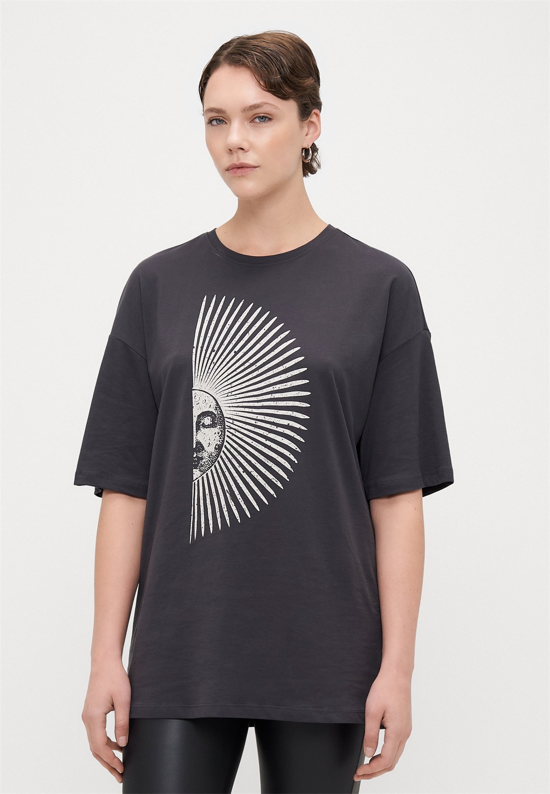 ONLY Tall ONLJOYFULL LIFE - T-Shirt print - phantom/anthrazit