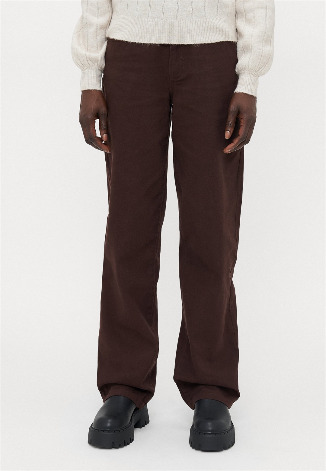 ONLY Tall ONLBESSIE - Wide Leg - red mahogany/dunkelrot