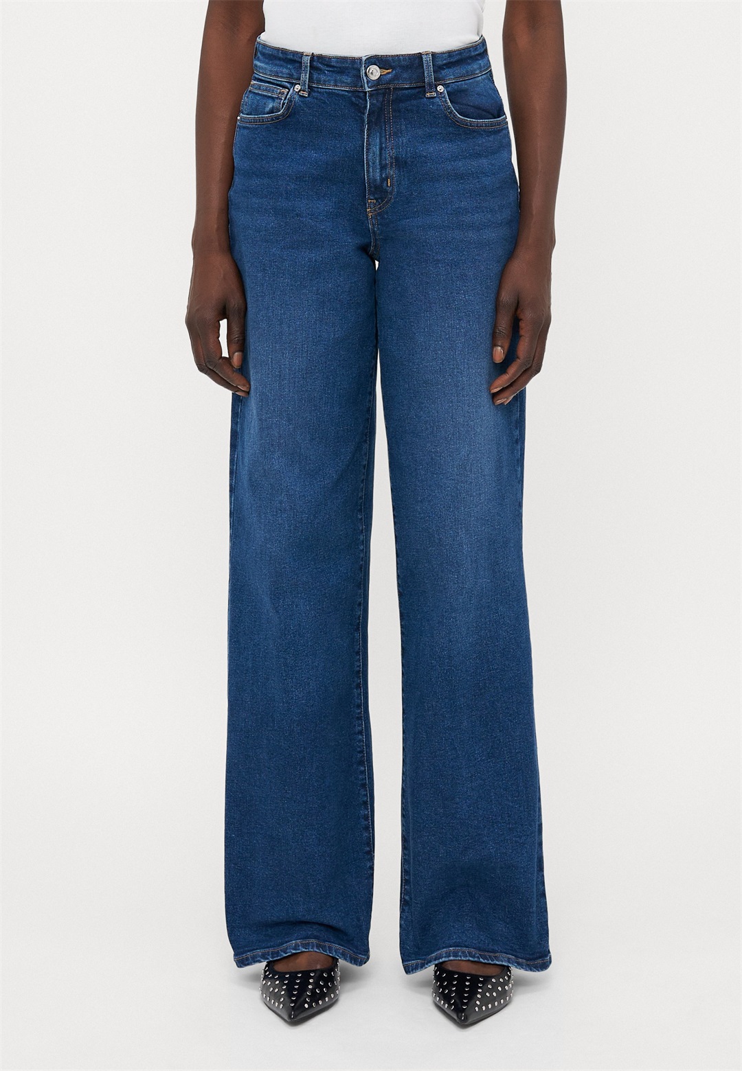 ONLY Tall ONLMADISON - Wide Leg - dark blue denim/dark-blue denim ONLY Tall ONLMADISON - Wide Leg - dark blue denim/dark-blue denim